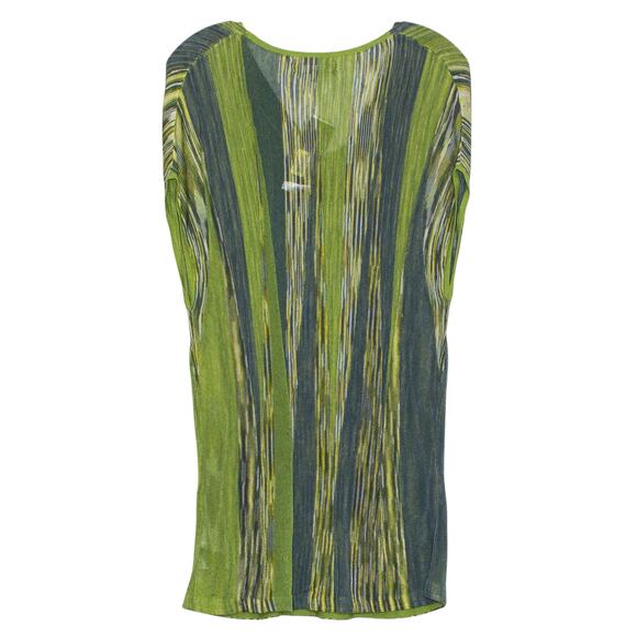 NWT Jones New York Tunic Top Linen Sheer Cowl Boho Earthy Minimalist Green XL - Picture 4 of 5